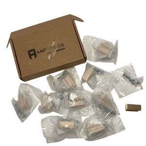 AMERDECO 10‎ Pack Gold Champaign Cabinet Pulls Bathroom 1.5" Modern